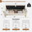 66"W Upholstered  Teddy Bedroom Storage Bench End of Bed King Size with Gold Legs,Curverd Armrest and 2 Pillows -1320527178-1319294050