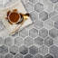 1.9" x 1.9" Glass Hexagon Mosaic Tile-61485183