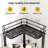 Corner Shower Caddy With Toothbrush Shelves 4 Tier Standing Rustproof