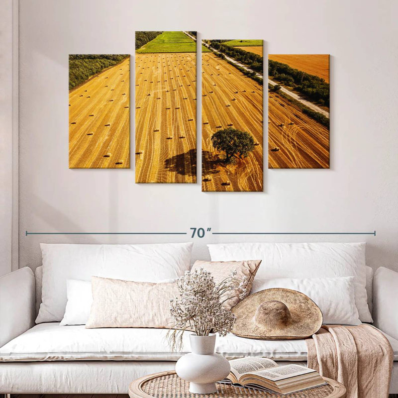 Alvord Hay Bales Fields, H 32 po x l 52 po