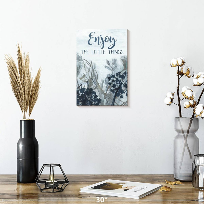 Tergel «Enjoy The Little Things Wildflowers», H 12 po x l 8 po