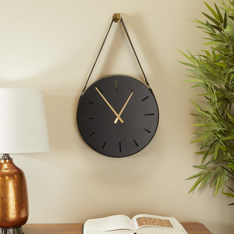 Horloge murale, Noir