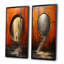 «Orange Tunnel Wall Art», ensemble de 2 pièces sur toile - Orange Tunnel Whispering Echoes Mixed-1497403914-1497403913