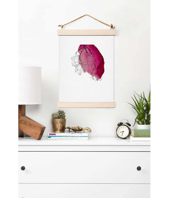 « japanese magnolia fleurs », reproduction d’art, H 24 po x l 18 po x P 0,13 po