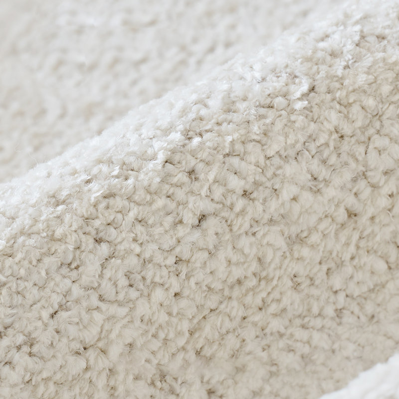 Coussin de canapé modulaire en velours blanc, H 31,5 po x l 90,55 po x P 41,34 po