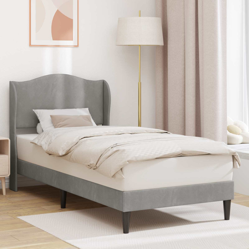 Bed, Light Grey, Single (3')