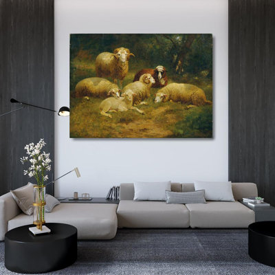 "Sheep" par Johann Baptist Hofner - Art mural sur toile tendue avec châssis