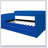 BLUE UPHOLSTERED DAYBED WITH TRUNDLE, VELVET FABRIC