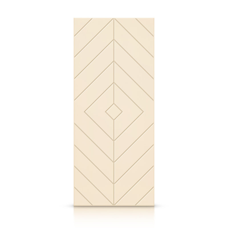 Porte standard à panneaux en bois, Beige, 30 po x 84 po