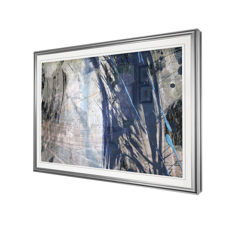« blue noise ii », reproduction d’impression, H 22 po x l 30 po, Impression encadrée, Sans cadre