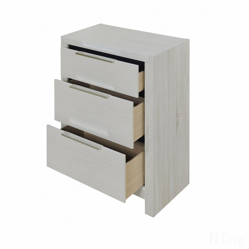 Table de chevet beige, aucun assemblage requis