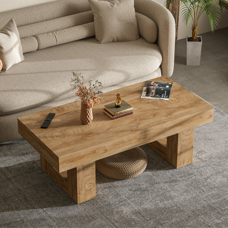 42" Farmhouse Coffee Table, Rustic Coffee Tables For Living Room