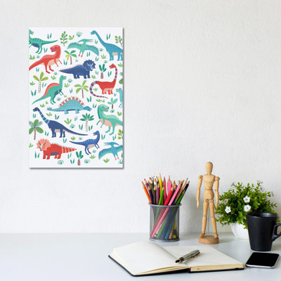 Dino Fun I by Nancy Mckenzie - Wrapped Canvas Gallery-Wrapped Canvas Giclée