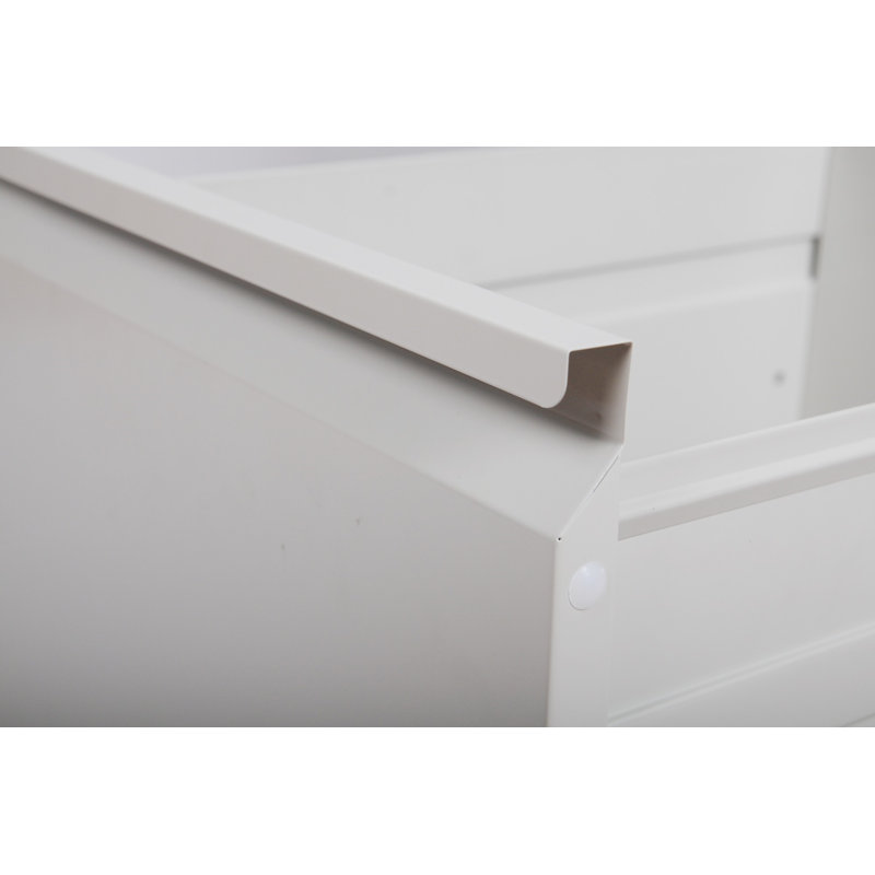 Vertical File Cabinet With Lock, Metal Office Filing Cabinet With 3 Drawers