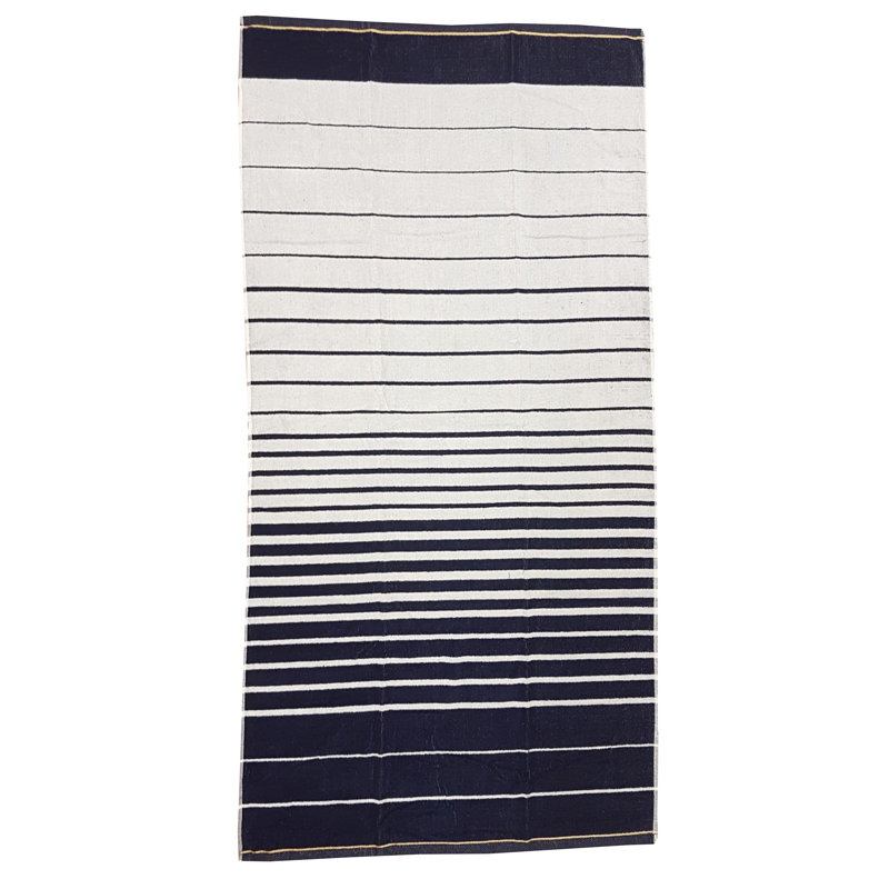 Navy stripes beach towel Egyptian Brittney