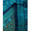 Tapis unique bleu / bleu sarcelle 9 pi 2 po x 11 pi Yudit