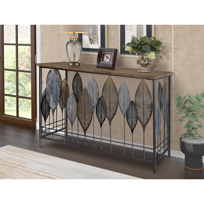 Lolley 47.25'' Solid Wood Top Console Table