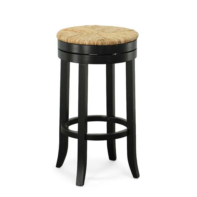 Tabouret de bar et de comptoir Tamasin, Noir antique, Tabouret de bar (siège d'une hauteur de 30 po)