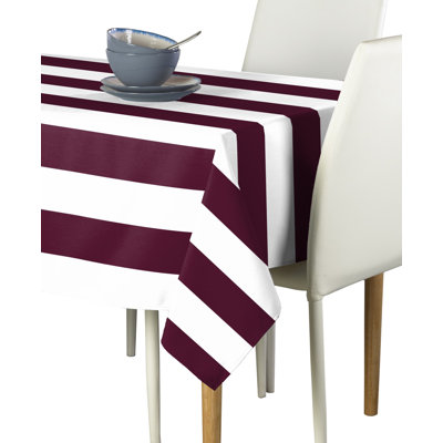 Milliken Signature Cotton Striped Tablecloth Rectangular Ervin Stripe