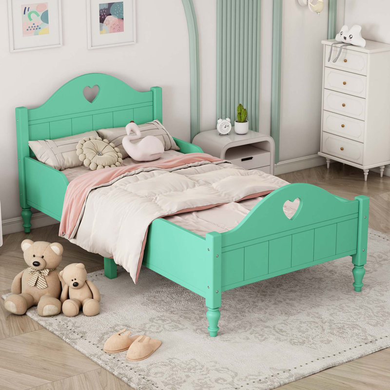 Nitam Platform Bed, Seasoft Green