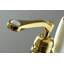 Robinet de baignoire autoportant à poignée simple 1 trou avec pomme de douche à main Kingston Brass Royale-26919466