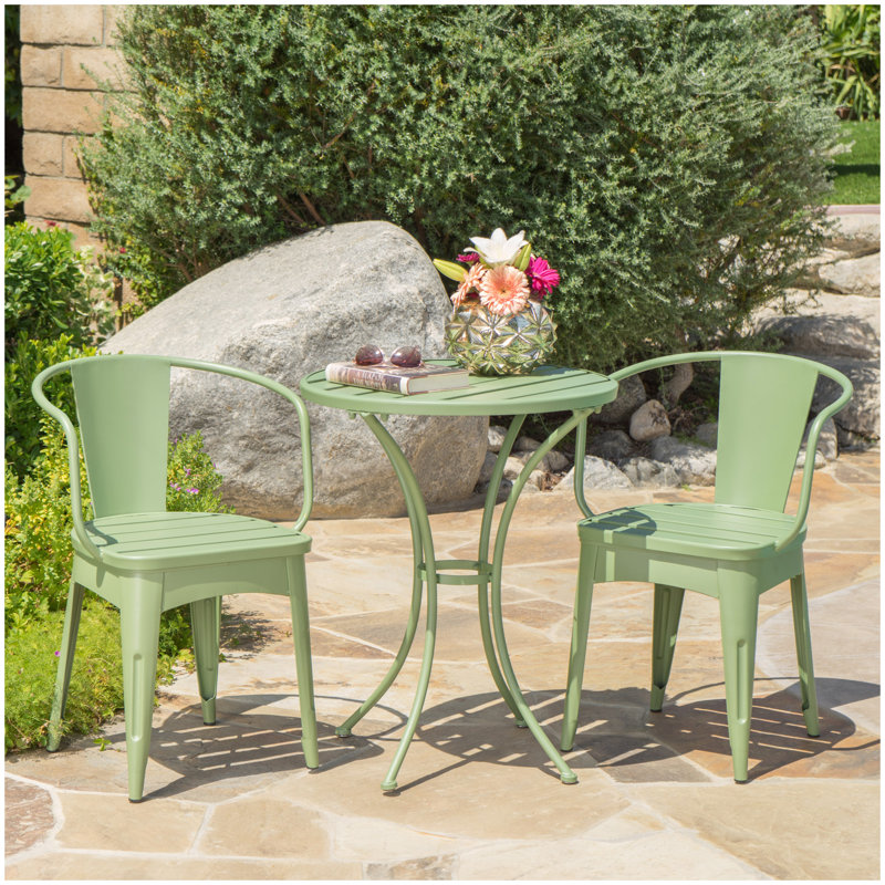 ENSEMBLE MÉTAL 3 PCS COLMAR, Vert