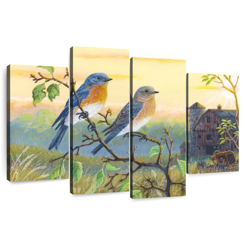 Brampt True Blue Bluebird, 32" H x 52" W