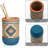 4-piece bathroom accessory set
