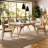 Rectangular Artificial Marble Dining Table Set-105249483