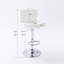 Tabourets de bar pivotants à oreilles à hauteur réglable - Métal chromé, style moderne pour îlot de cuisine