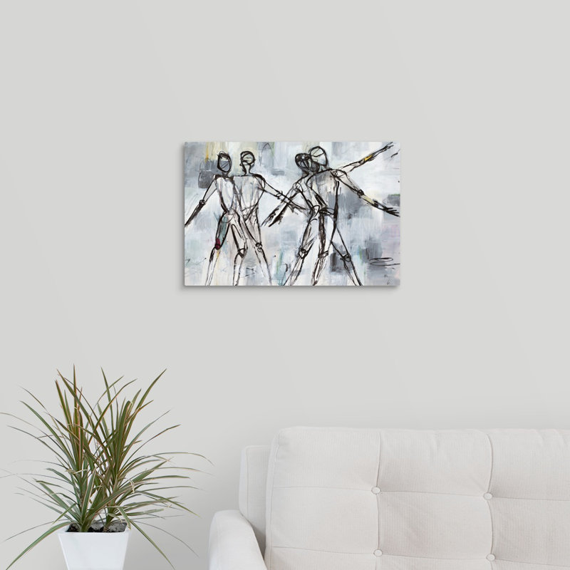 « devenant real », peinture sur toile, Toile tendue, H 12 po x l 18 po x P 1,25 po