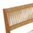 Set of 2 Weather-Resistant Solid Wood Stackable Outdoor Dining Chairs with Cream Cushions