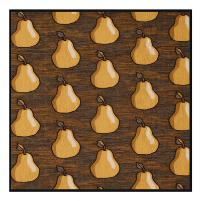  Tapis lavable poires pochées