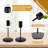 Set of 6 Black Metal Candlestick Holders, Vintage Taper Candle Holders for Wedding, Dining Table, Mantel Decor, Fits 0.85" Thick Candles & LED Lights, Included a Candle Wick Hook