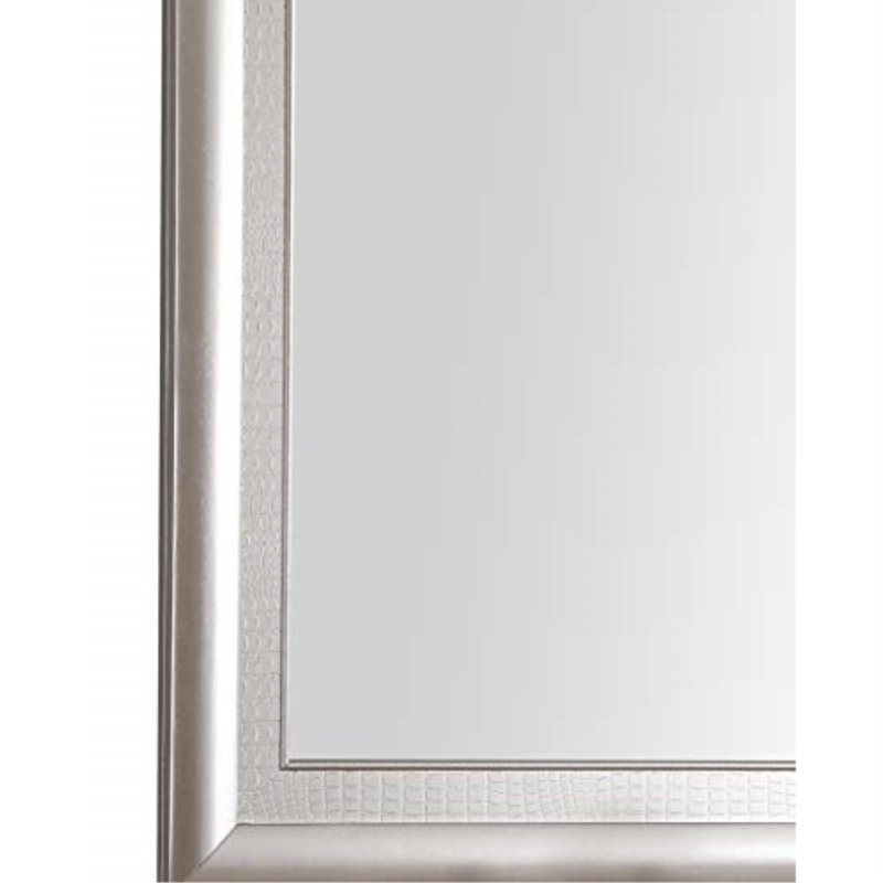 Rectangular Dresser Mirror, Silver Champagne