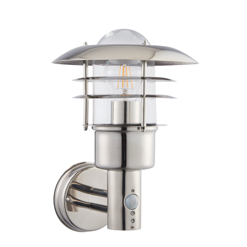 Elena Chrome 32.5cm H Outdoor Wall Lantern