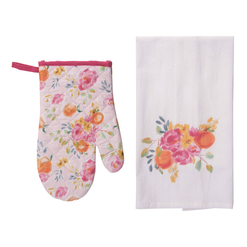 Ensemble de 2 serviettes à thé et coton 10 po Transpac