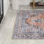 Tapis orange / gris lavable à la machine Wincer Chenille-88570920