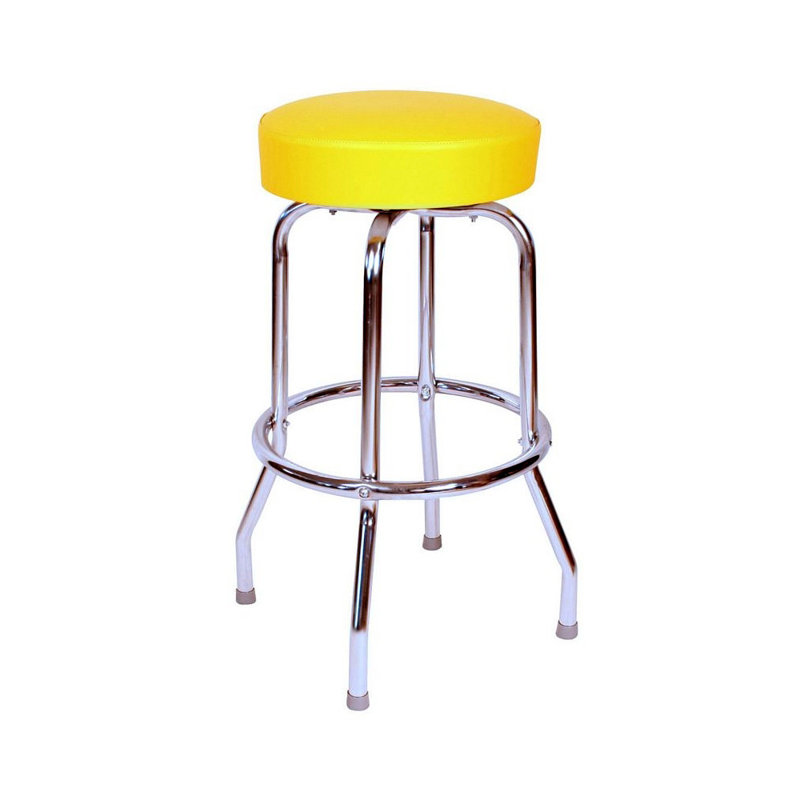 Tabouret de bar et de comptoir à anneau simple Retro Home, Tabouret de bar (assise de 30 po de hauteur), Vert