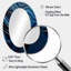 Dreamy Blue Ristretto Reverie - Grand miroir mural ovale sur métal-992575165