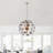Tinslee Glass Chandelier - Smoke Snowball Orb Disco Sphere 28 Inch Wid