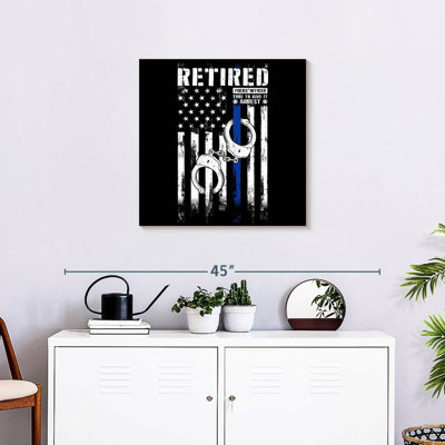 Alcaraz Retired Police US Flag