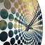 Horloge murale vagues océaniques sauvages se brisant au coucher du soleil II-101238894