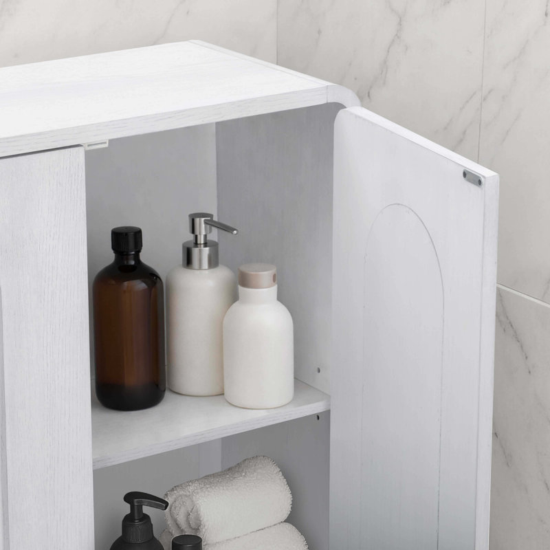 Armoire de rangement d'appoint Tenley, Blanc