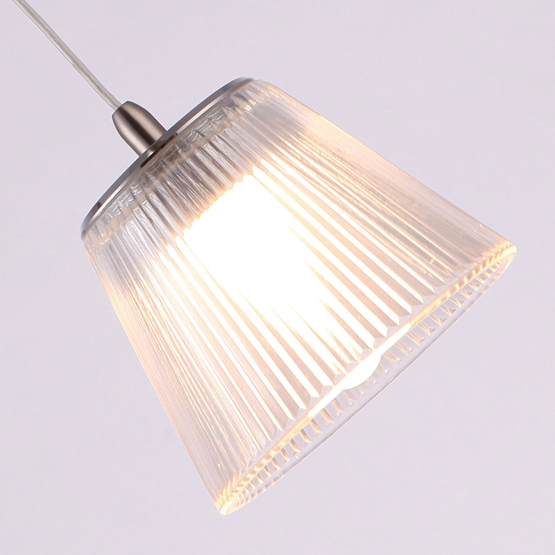 Atkin 5 - Light Nickel Cluster Pendant