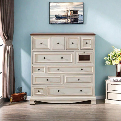 Living room bedroom twelve drawer accent chest