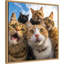 «Funny Animal Cat Selfie» par The Creative Bunch Studio, reproduction d'art sur toile encadrée-596794310