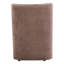 Chaise d'appoint avec roulettes taupe et brun