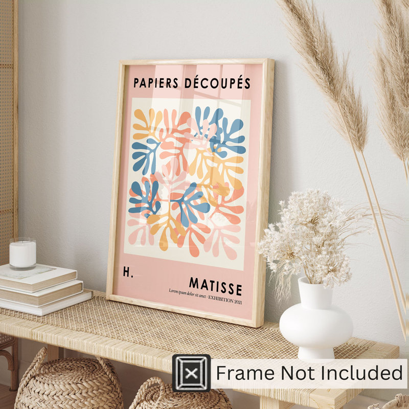 «Abstract Papiers Decoupes I», reproduction d'art moderne sans cadre
