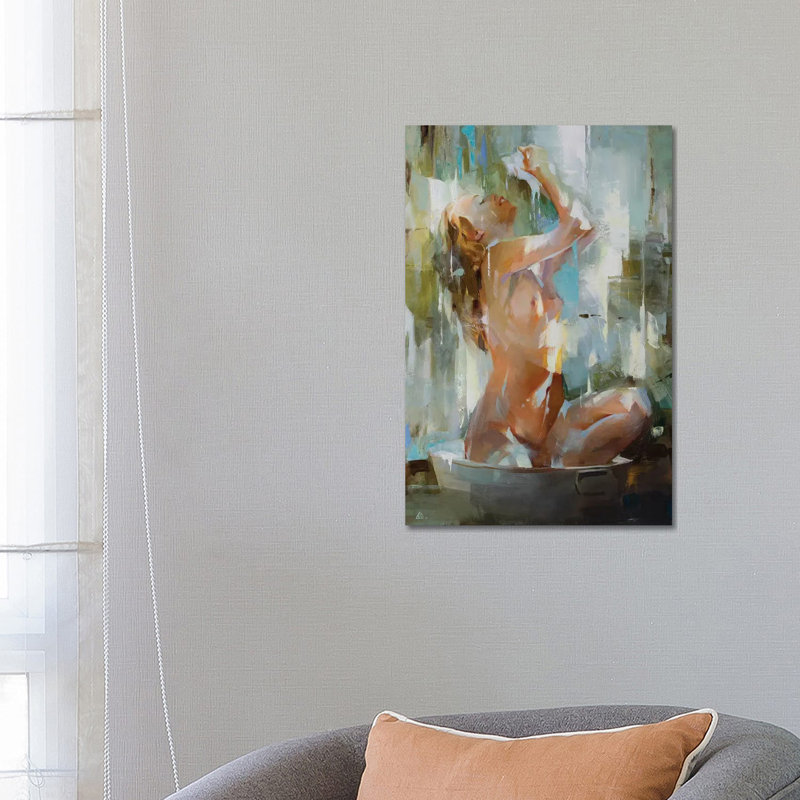 Sunny Day by Vasyl Khodakivskyi - Wrapped Canvas Painting, 66.04 cm H x 45.72 cm W x 1.91 cm D